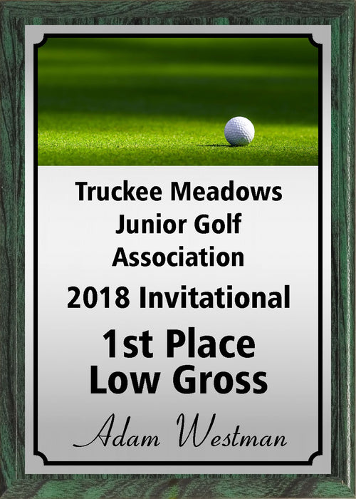 Ball on Green Golf Plaque
