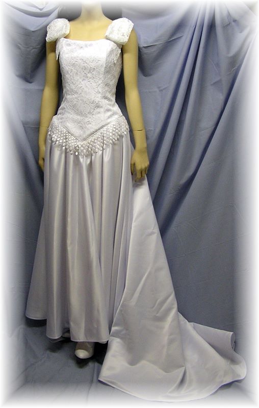 Simple Graces "Virginia" Western Wedding Gown, White, Size 8