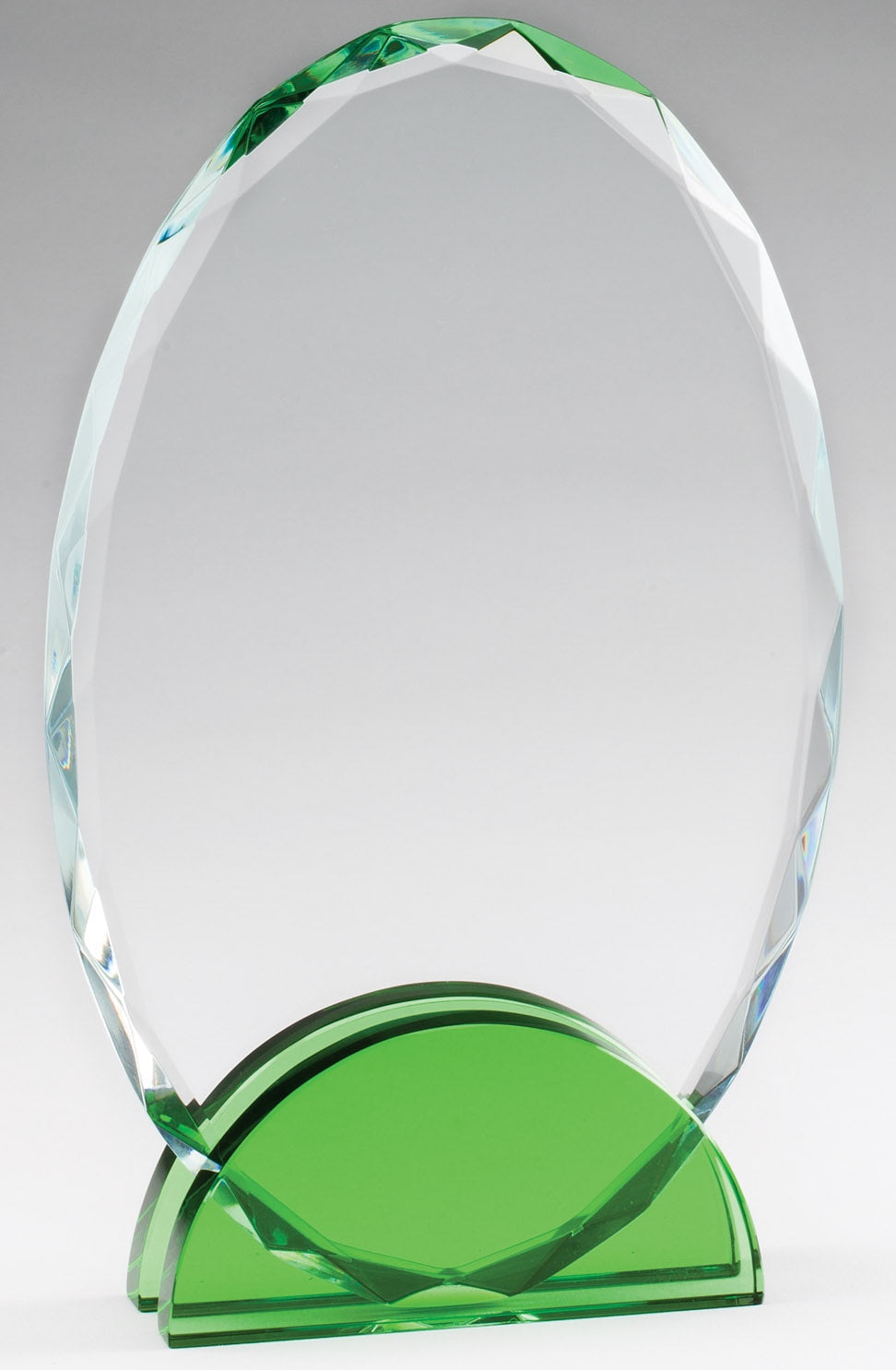 Glass with Green Accents