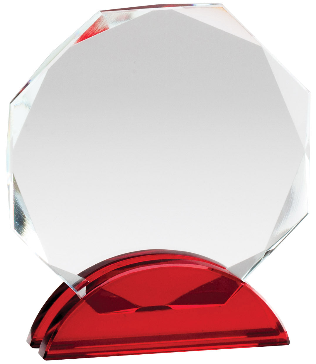 Glass with Red Accents