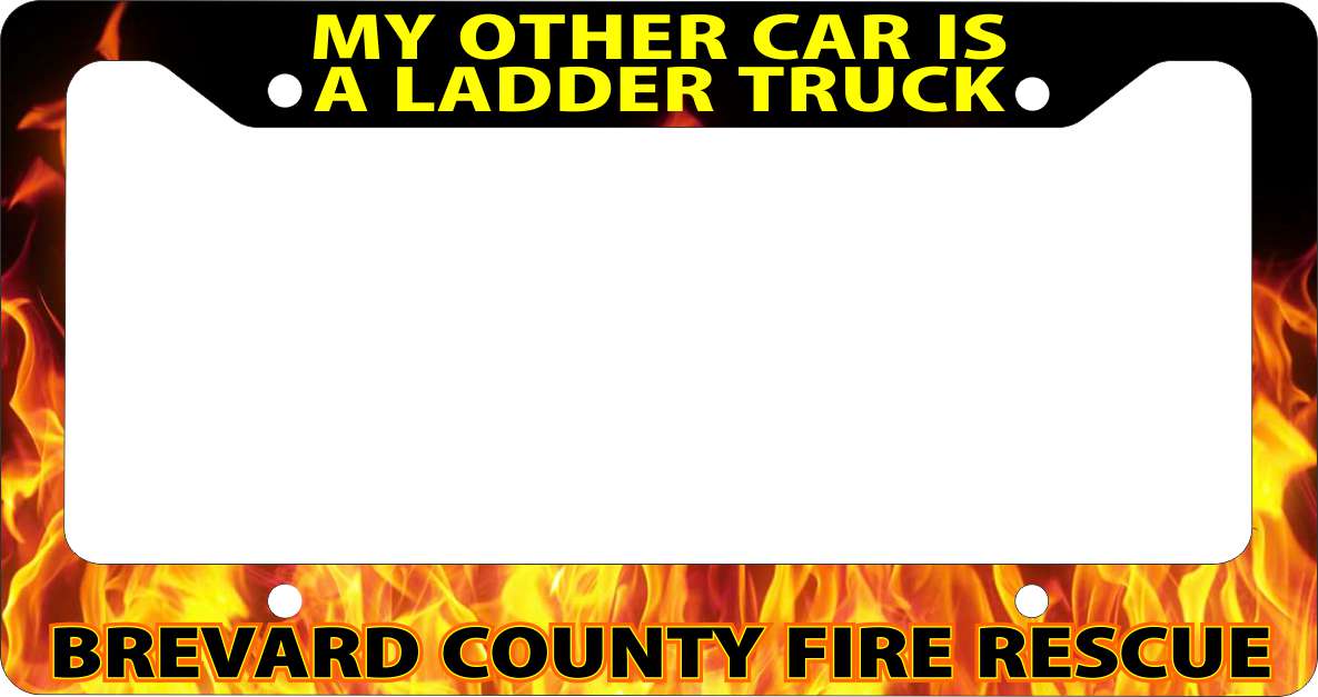 Firefighter "My Other Car" License Plate Frame