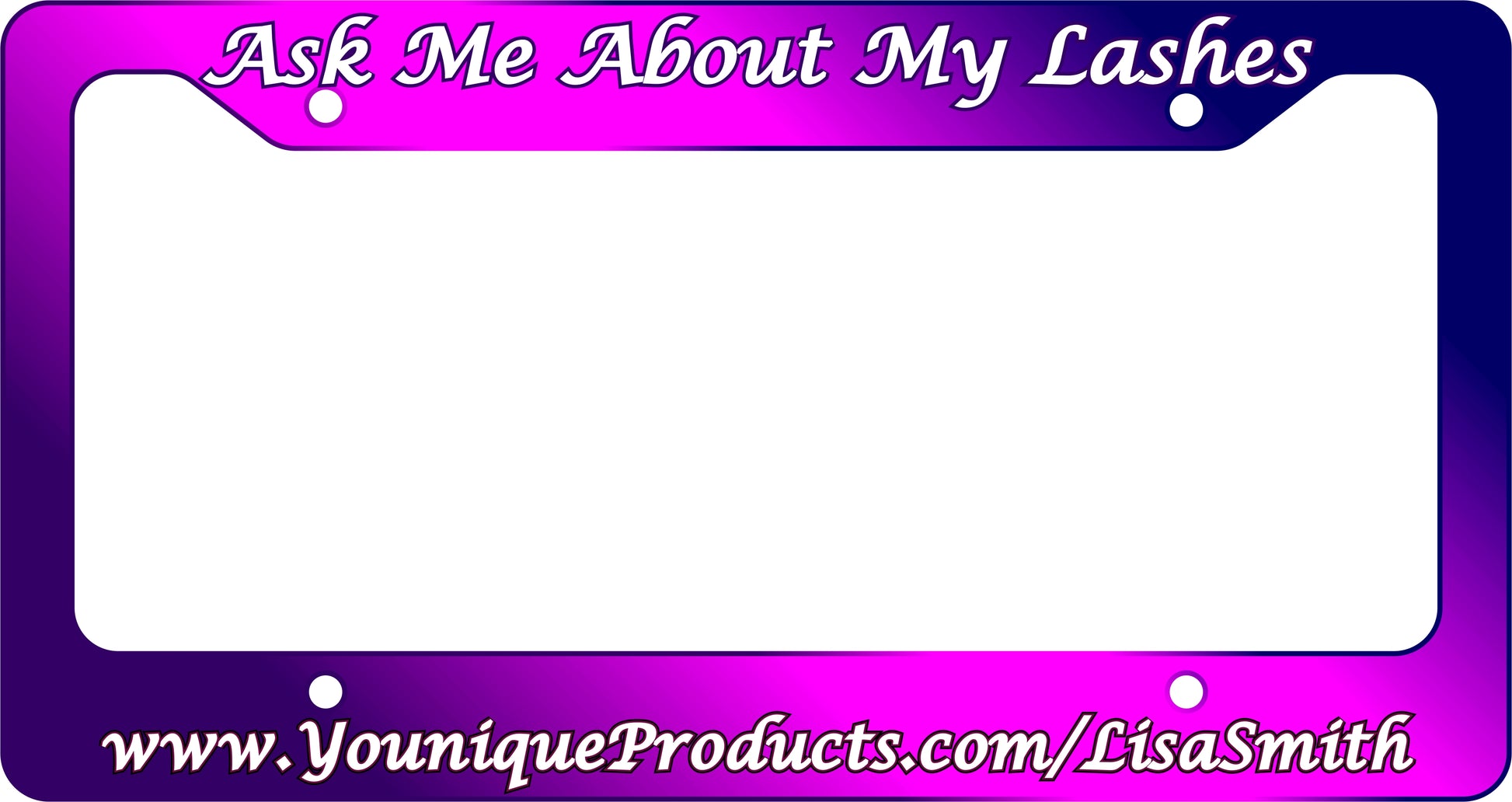 Fully Custom License Plate Frame