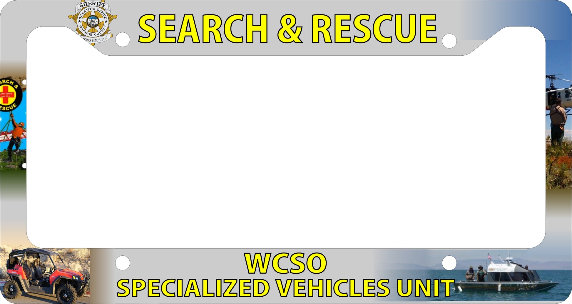Fully Custom License Plate Frame