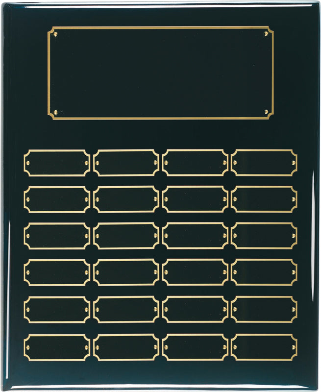 24 Plate Black Piano Finish Perpetual Plaque