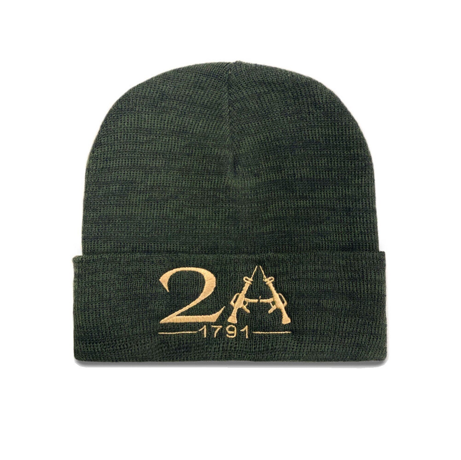 2nd Amendment Beanie, Olive