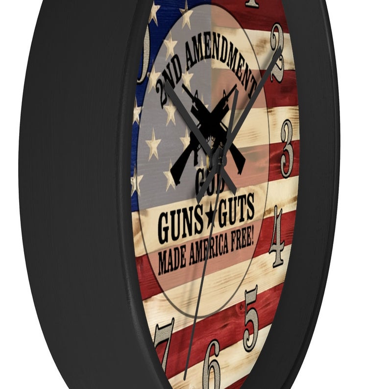 2nd Amendment Clock, Black