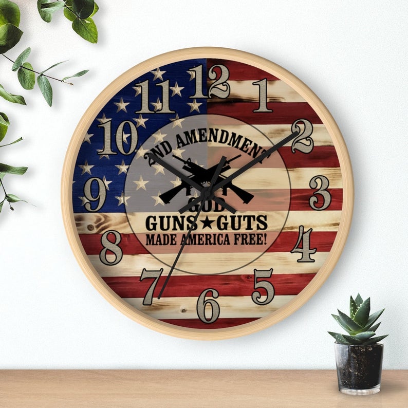 2nd Amendment Clock, Beige