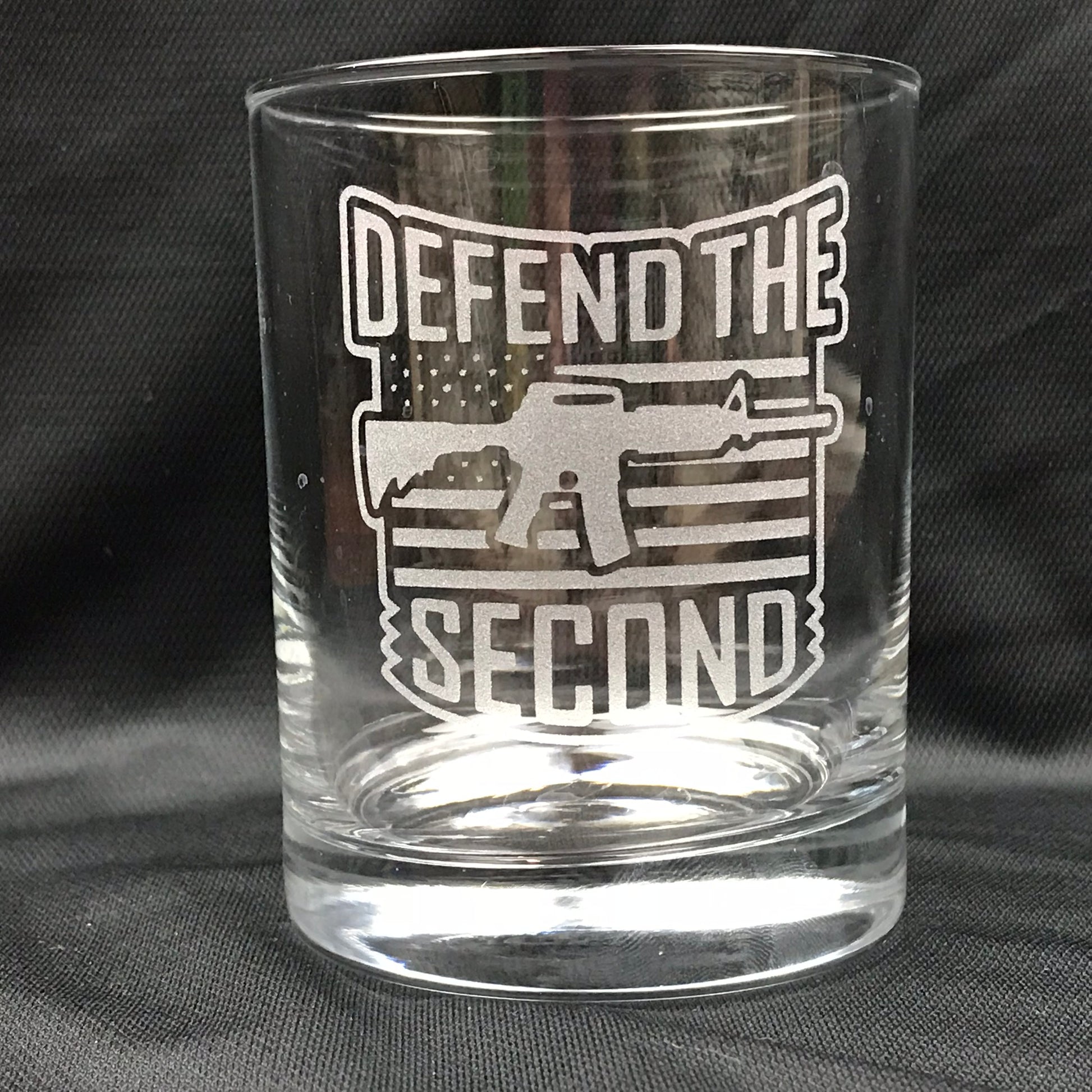 "Defend the Second" Rocks Glass
