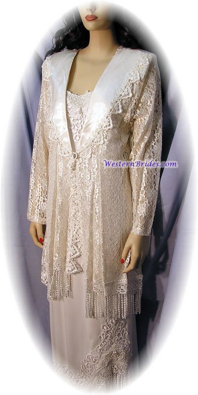 Ivory Lace Frock Jacket