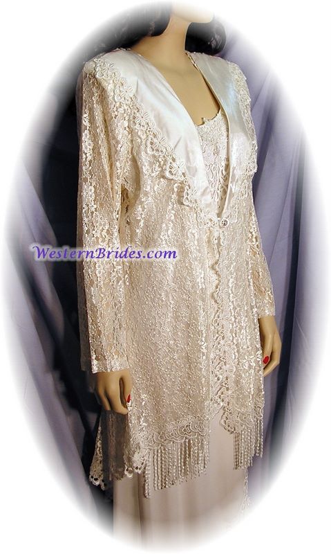 Ivory Lace Frock Jacket