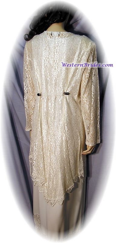 Ivory Lace Frock Jacket