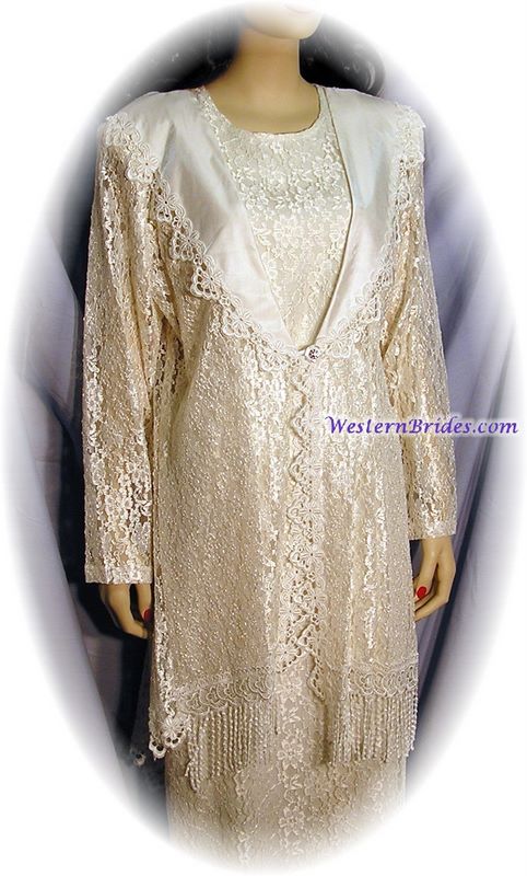 Ivory Lace Frock Jacket