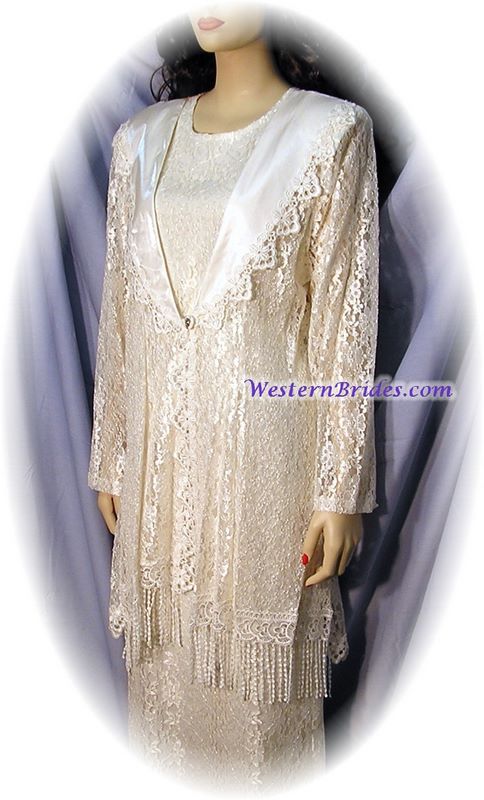 Ivory Lace Frock Jacket