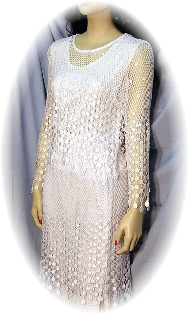 Coffee Bean Sleeveless Bridal Set, White