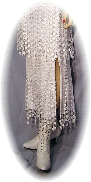 Coffee Bean Sleeveless Bridal Set, White