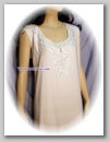 Ivory Sleeveless Crepe Dress
