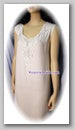 Ivory Sleeveless Crepe Dress