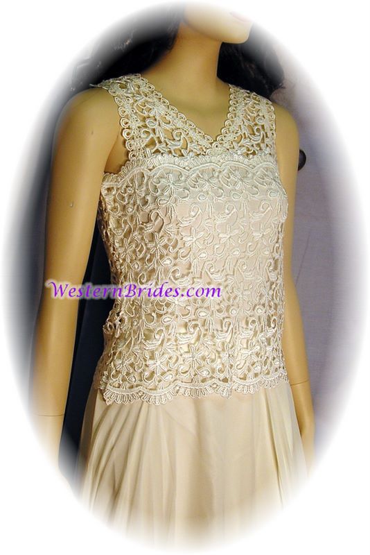 Heavy Lace Short Tank in Ivory