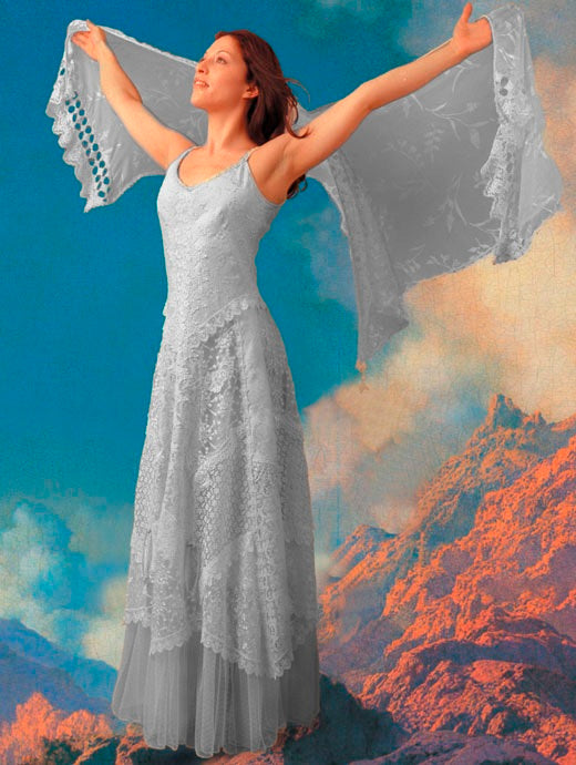 Martin McCrea "Diana" Western Wedding Gown in White