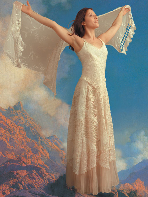 Martin McCrea "Diana" Western Wedding Gown in Ivory