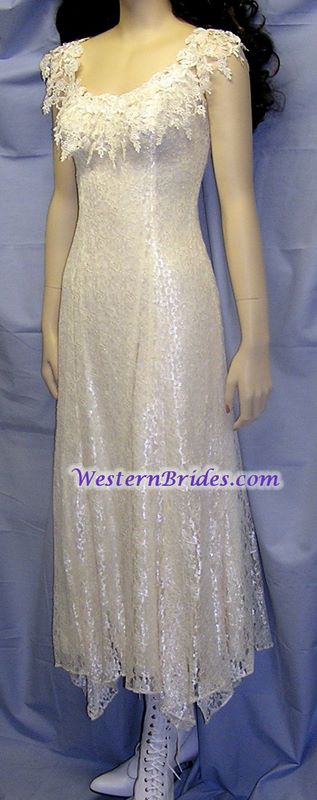 Vonda D Hanky Hem Dress in Ivory