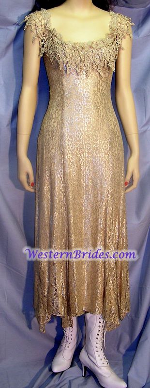 Vonda D Hanky Hem Dress in Tea