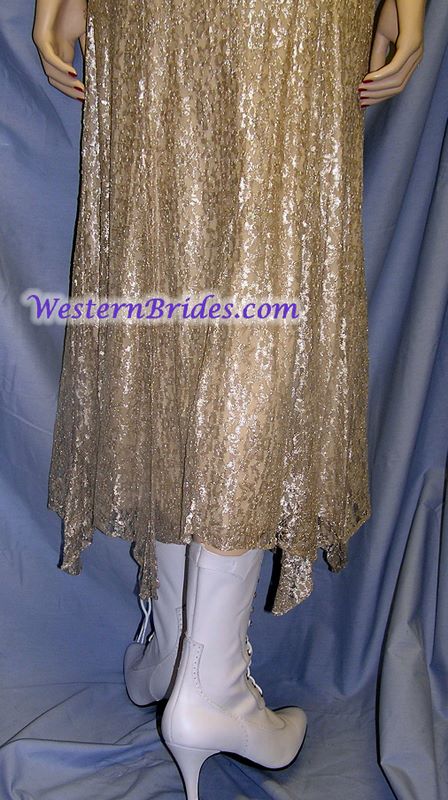 Vonda D Hanky Hem Dress in Tea