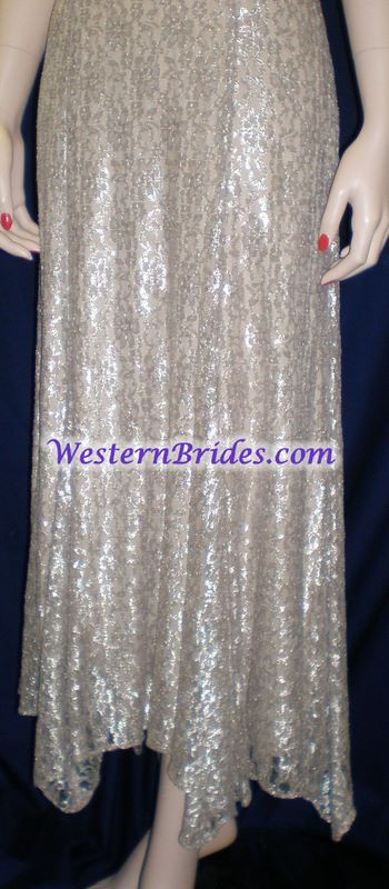 Vonda D Hanky Hem Dress in Tea