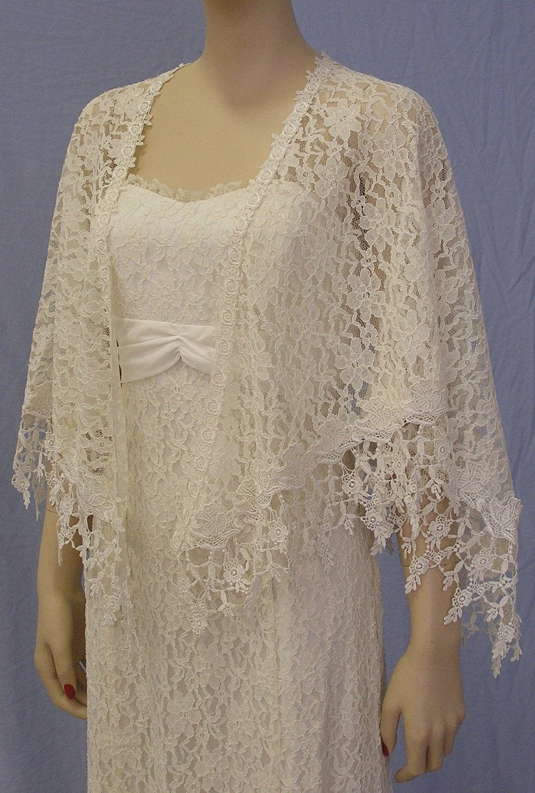Venice Lace Edge Shawl