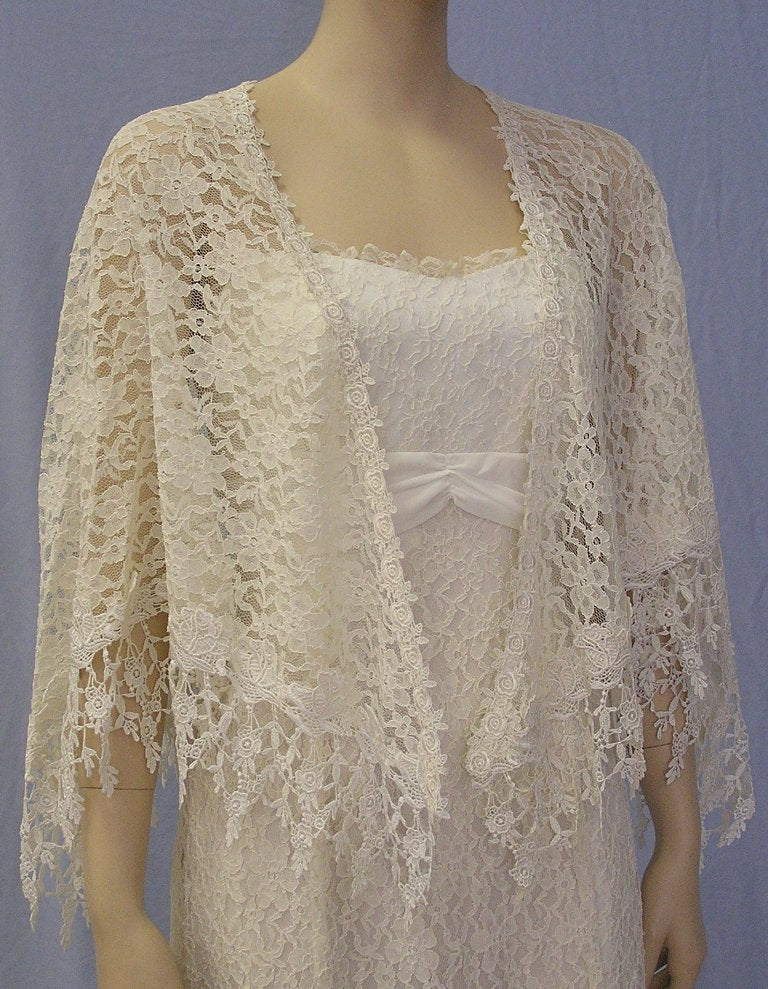 Venice Lace Edge Shawl