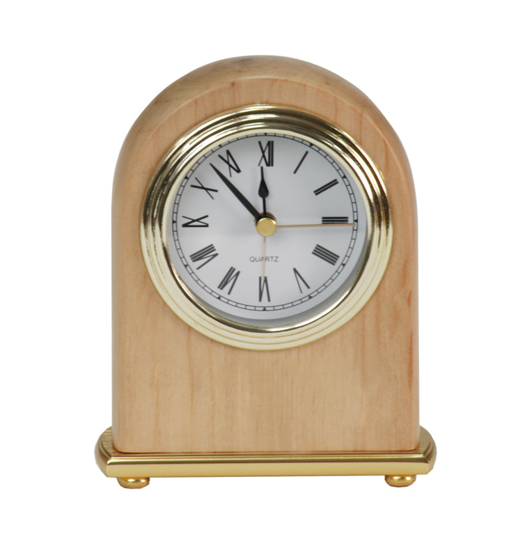 4" x 5” Red Alder Arch Desk Clock
