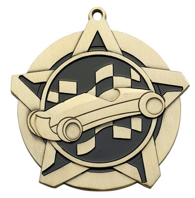 2 1/4" Pinewood Derby Super Star Medal