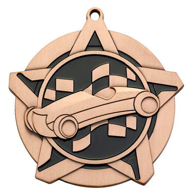 2 1/4" Pinewood Derby Super Star Medal