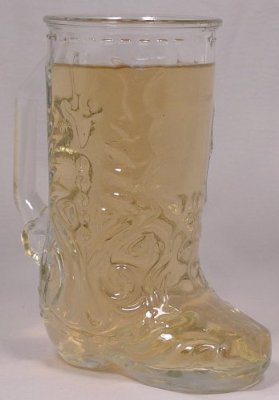 Clear Glass Cowboy Boot Mug