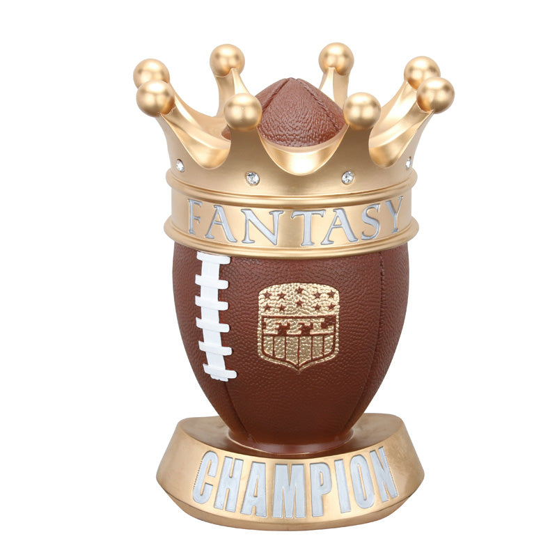 Gold Crown Fantasy Football Trophy