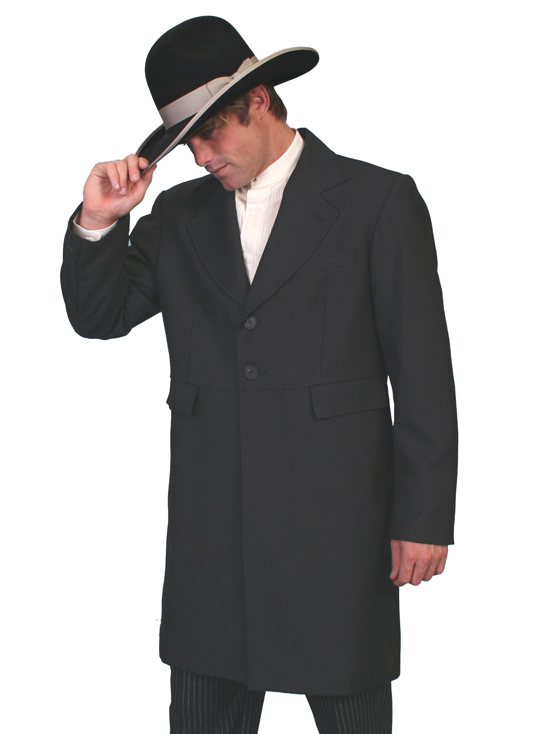 Wah Maker Highland Frock Coat in Black