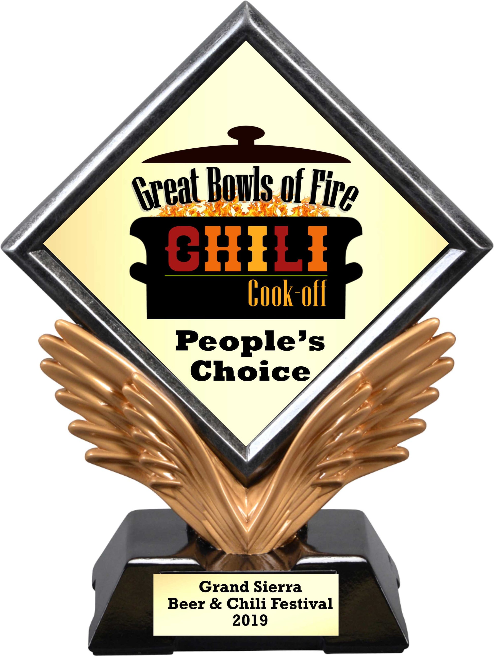 Custom Diamond Wings Trophy
