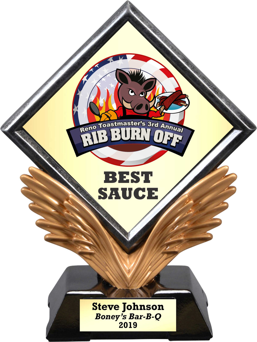 Custom Diamond Wings Trophy