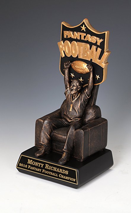 End Zone Fantasy Football Trophy
