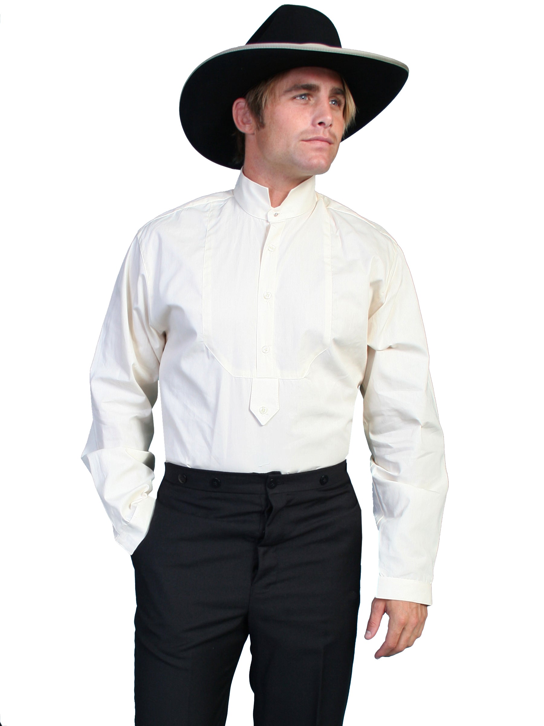 Wah Maker 'Tombstone' Men's Dress Shirt in Ivory