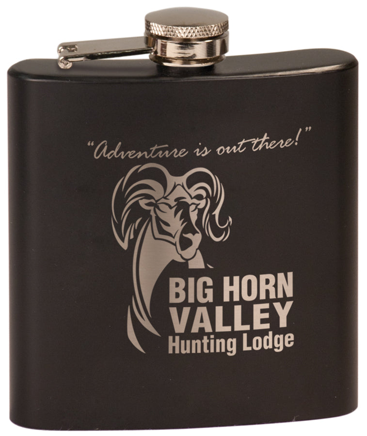 6 oz Engraved Stainless Steel Flask
