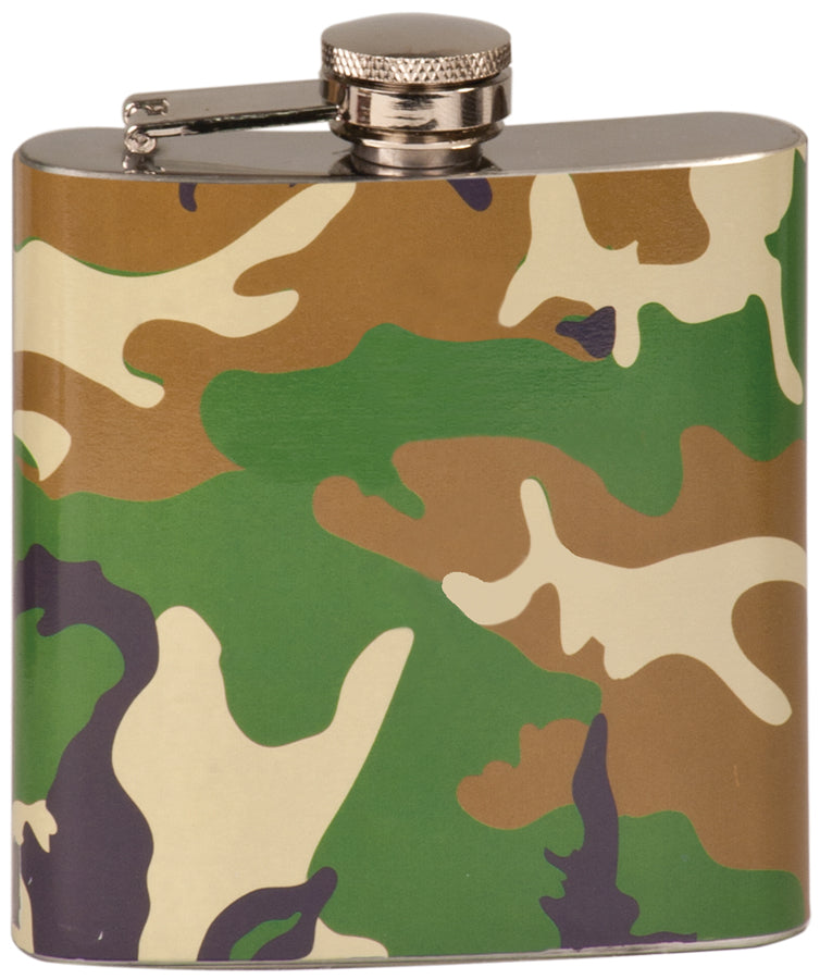 6 oz Engraved Stainless Steel Flask