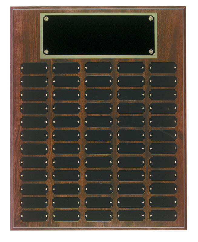 60 plate Cherry Finish Completed Perpetual Plaque
