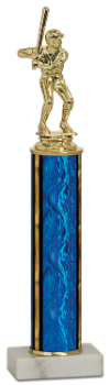 Economy Trophy with Genuine Marble Base and 9” of Column