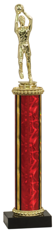 Economy Trophy with Genuine Marble Base and 9” of Column
