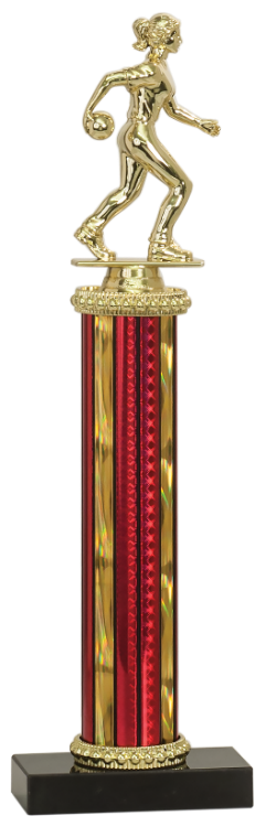 Economy Trophy with Genuine Marble Base and 9” of Column
