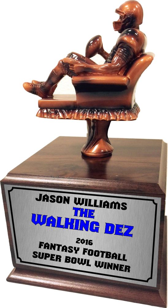 Armchair Quarterback Fantasy Football Trophy