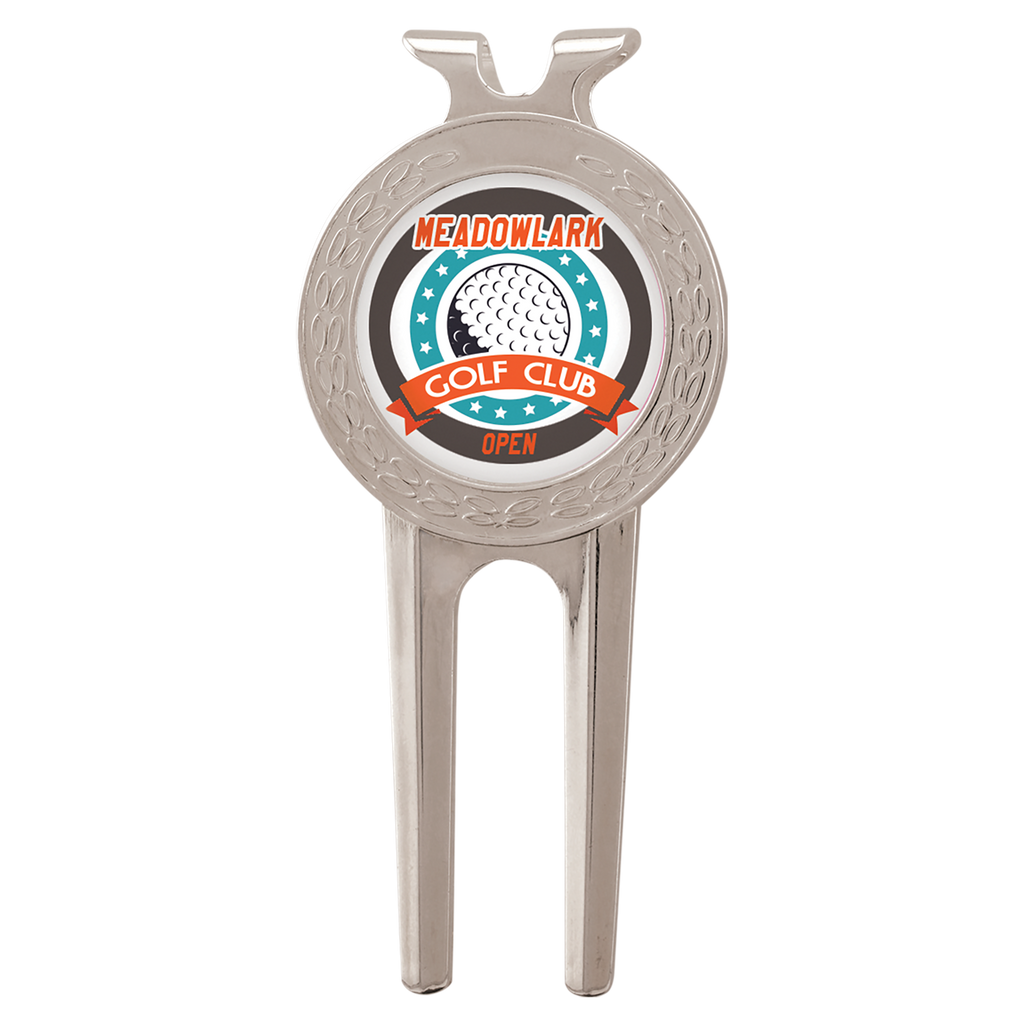 Silver Divot Tool with Custom Insert 