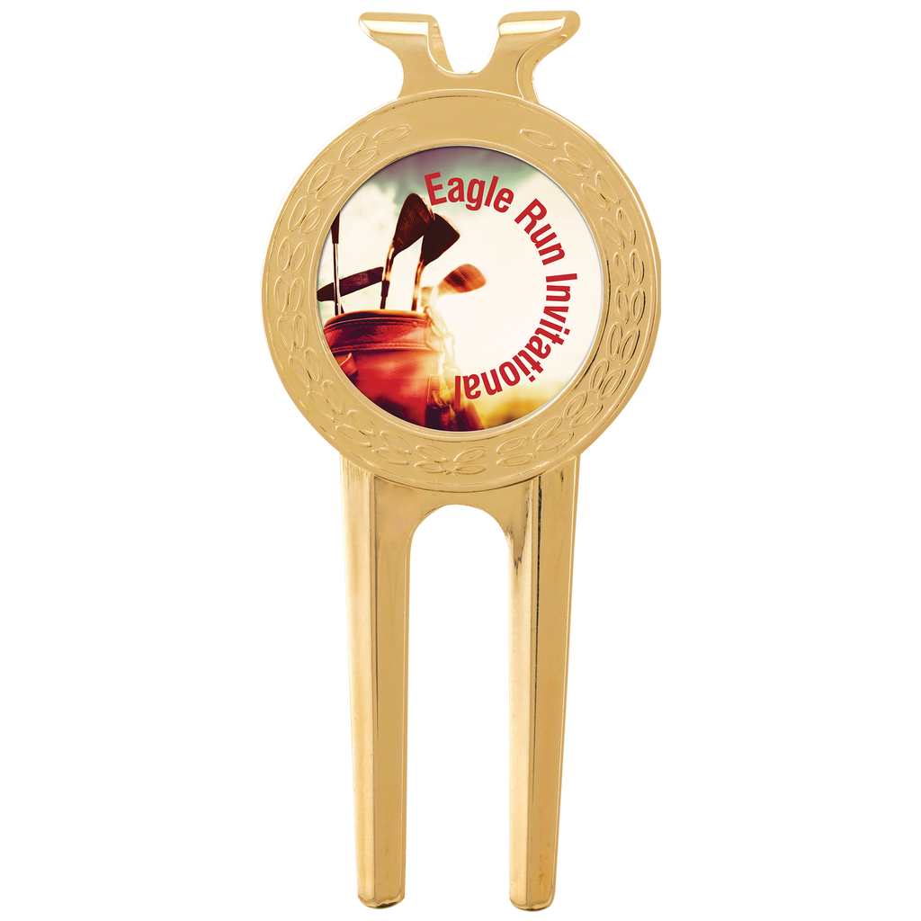 Gold Divot Tool with Custom Insert 
