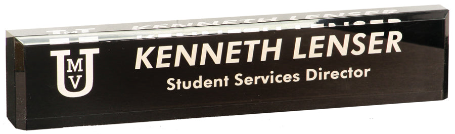 10" Black Acrylic Desk Wedge